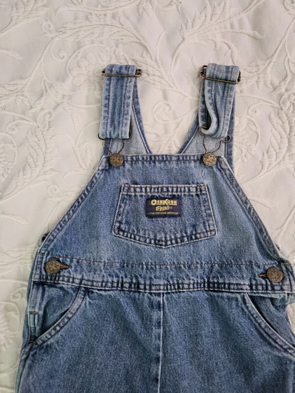 OshKosh B'gosh Classic Blue Denim Overalls (Toddler)